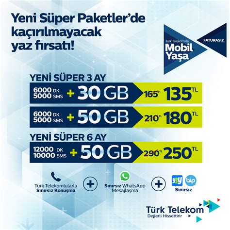 Telekom a geçiş paketleri